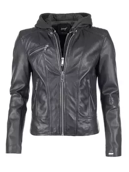 Кожаная куртка Maze Mico, цвет black/black