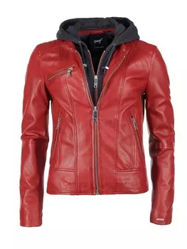 Кожаная куртка Maze Mico, цвет chilli