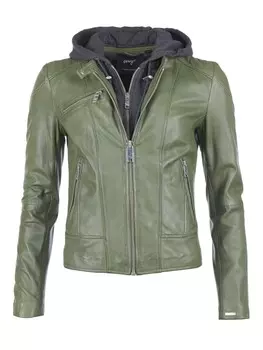 Кожаная куртка Maze Mico, цвет leaf green