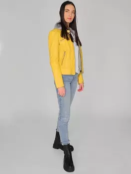 Кожаная куртка Maze Mico, желтый