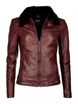 Кожаная куртка Maze Morelia, цвет plum