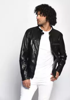 Кожаная куртка Maze "Puckham", черный