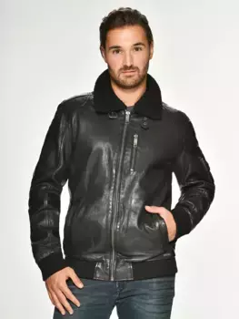 Кожаная куртка Maze "Рафель", черный