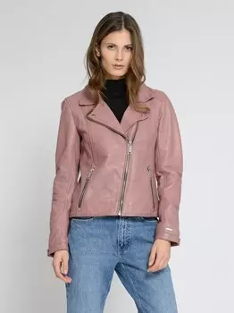 Кожаная куртка Maze, розовый
