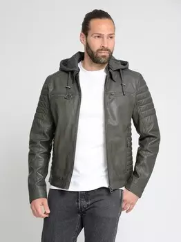 Кожаная куртка Maze, серый