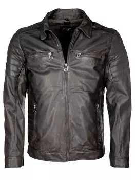 Кожаная куртка Maze, серый