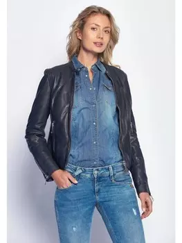 Кожаная куртка Maze, темно-синий