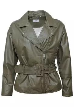 Кожаная куртка Maze, темно-зеленый