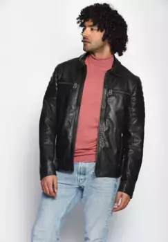Кожаная куртка Maze "William", черный