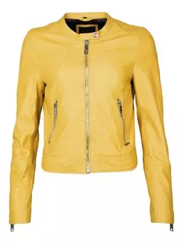 Кожаная куртка Maze, желтый