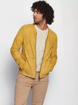 Кожаная куртка Maze, желтый
