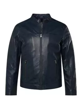 Кожаная куртка Men Plus, цвет navy blau