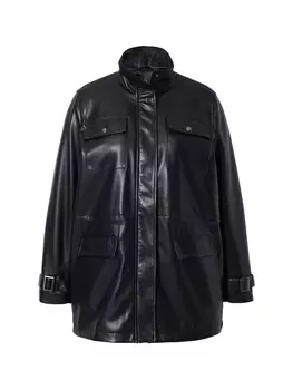 Кожаная куртка MIAMODA Kunstlederjacke, черный