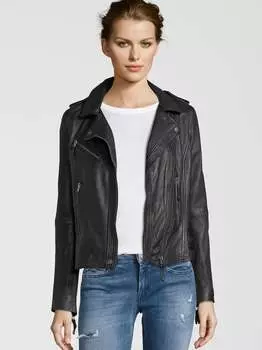 Кожаная куртка мичи 7 Eleven, черный