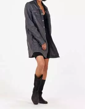 Кожаная куртка Miha Rf цвета антрацит MAURITIUS, цвет anthra