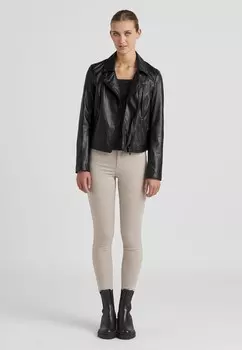 Кожаная куртка Milestone, черный