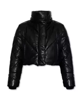 Кожаная куртка Miyla Allsaints, черный