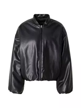 Кожаная куртка Monki Between-Season Jacket, черный