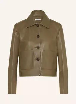 Кожаная куртка Mrs & Hugs, хаки