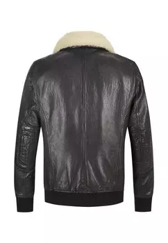 Кожаная куртка MSBEN Milestone, антрацит