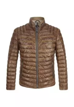 Кожаная куртка MSMalik Milestone, цвет Cognac