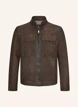 Кожаная куртка мстизян Milestone, коричневый