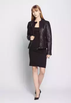 Кожаная куртка МУСТАНГ "31019268" Mustang, черный