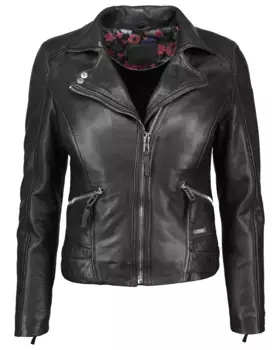 Кожаная куртка МУСТАНГ "31019271" Mustang, черный