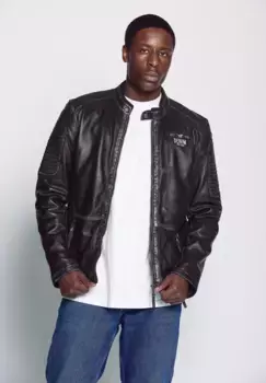 Кожаная куртка МУСТАНГ "3102050" Mustang, черный