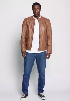 Кожаная куртка МУСТАНГ "310-19-194" Mustang, цвет Brandy