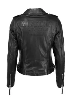 Кожаная куртка Mustang, черный