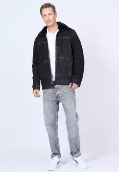 Кожаная куртка Mustang, черный