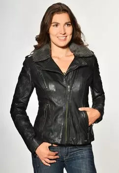 Кожаная куртка Mustang, черный