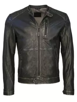 Кожаная куртка Mustang Flinders, черный