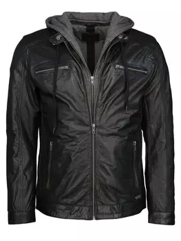 Кожаная куртка Mustang Foster, черный