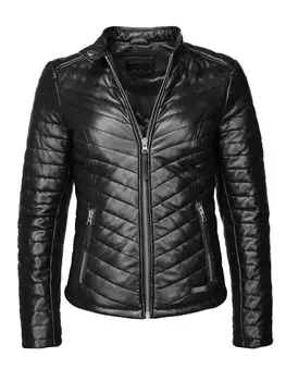 Кожаная куртка Mustang Henrietta, черный