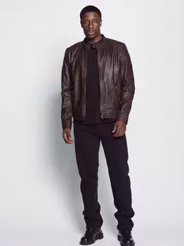 Кожаная куртка Mustang, коричневый