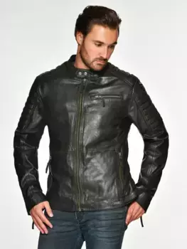 Кожаная куртка МУСТАНГ "Патрик-Б" Mustang, коричневый