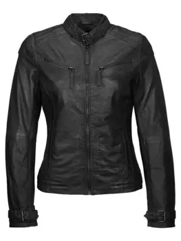 Кожаная куртка Mustang Ryana, черный