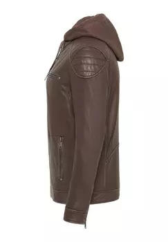 Кожаная куртка Mustang, темно-коричневый