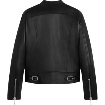 Кожаная куртка мужская черная Celine, черный