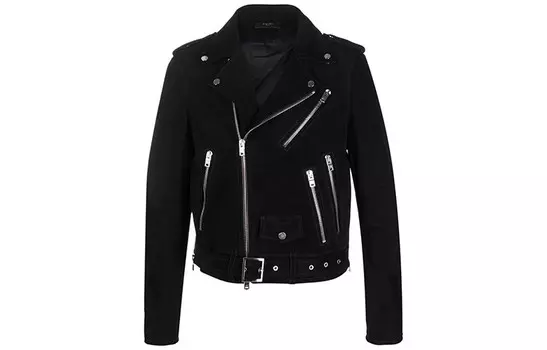 Кожаная куртка мужская черный Amiri