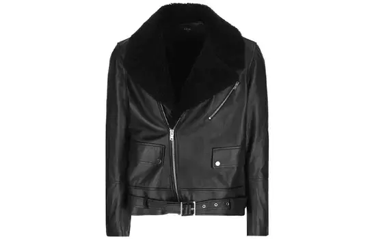 Кожаная куртка мужская черный Amiri