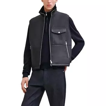 Кожаная куртка мужская черный Hermes