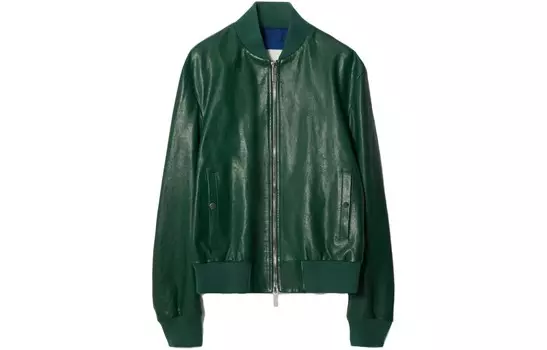 Кожаная куртка мужская Ivy Green Burberry, зеленый