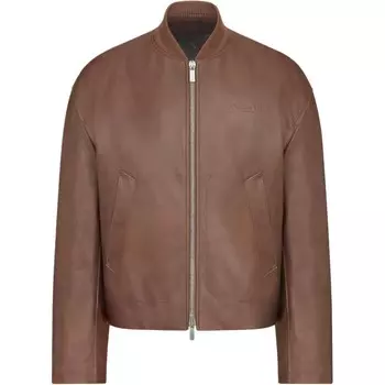 Кожаная куртка мужская коричневый Dior