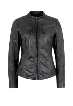 Кожаная куртка Naomi в модном образе 7eleven, цвет Anthra