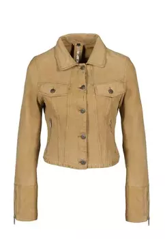 Кожаная куртка NELA-FN Freaky Nation, бежевый