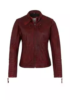 Кожаная куртка Nikosi на молнии 7eleven, красный