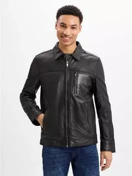 Кожаная куртка Nils Sundstrm, черный